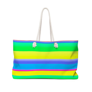 Neon Stripe Tote Bag