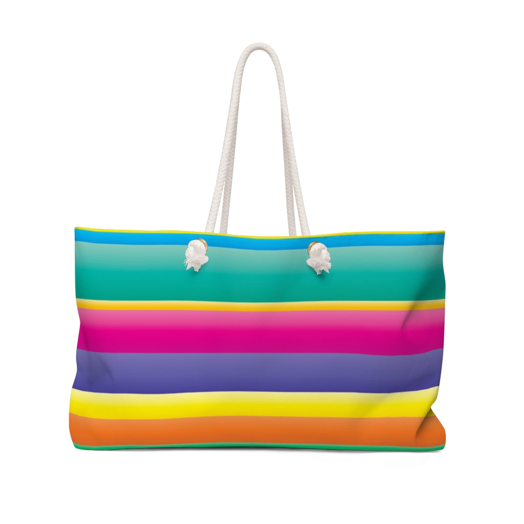 Bright Stripe Tote Bag