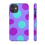 Load image into Gallery viewer, Purple Polkadot Phone Case
