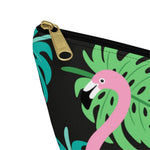 Load image into Gallery viewer, Flamingo Garden Accessory Pouch
