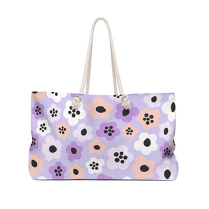 Lilac Floral Tote Bag