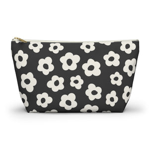 Black Ditsy Floral Accessory Pouch