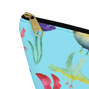 Watercolor Birds Accessory Pouch