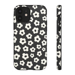 Load image into Gallery viewer, Black Ditsy Floral Phone Case
