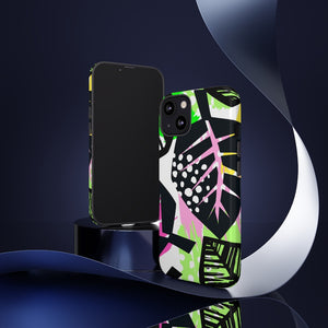 Black Tropical Phone Case