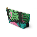 Load image into Gallery viewer, Flamingo Garden Accessory Pouch
