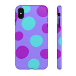 Load image into Gallery viewer, Purple Polkadot Phone Case
