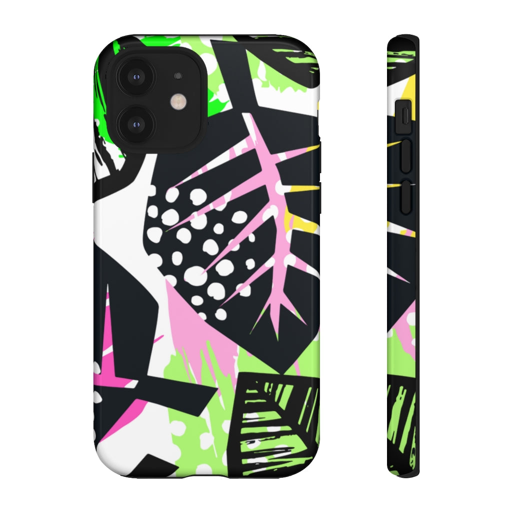 Black Tropical Phone Case