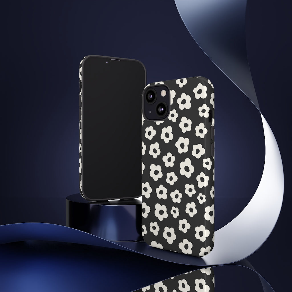 Black Ditsy Floral Phone Case