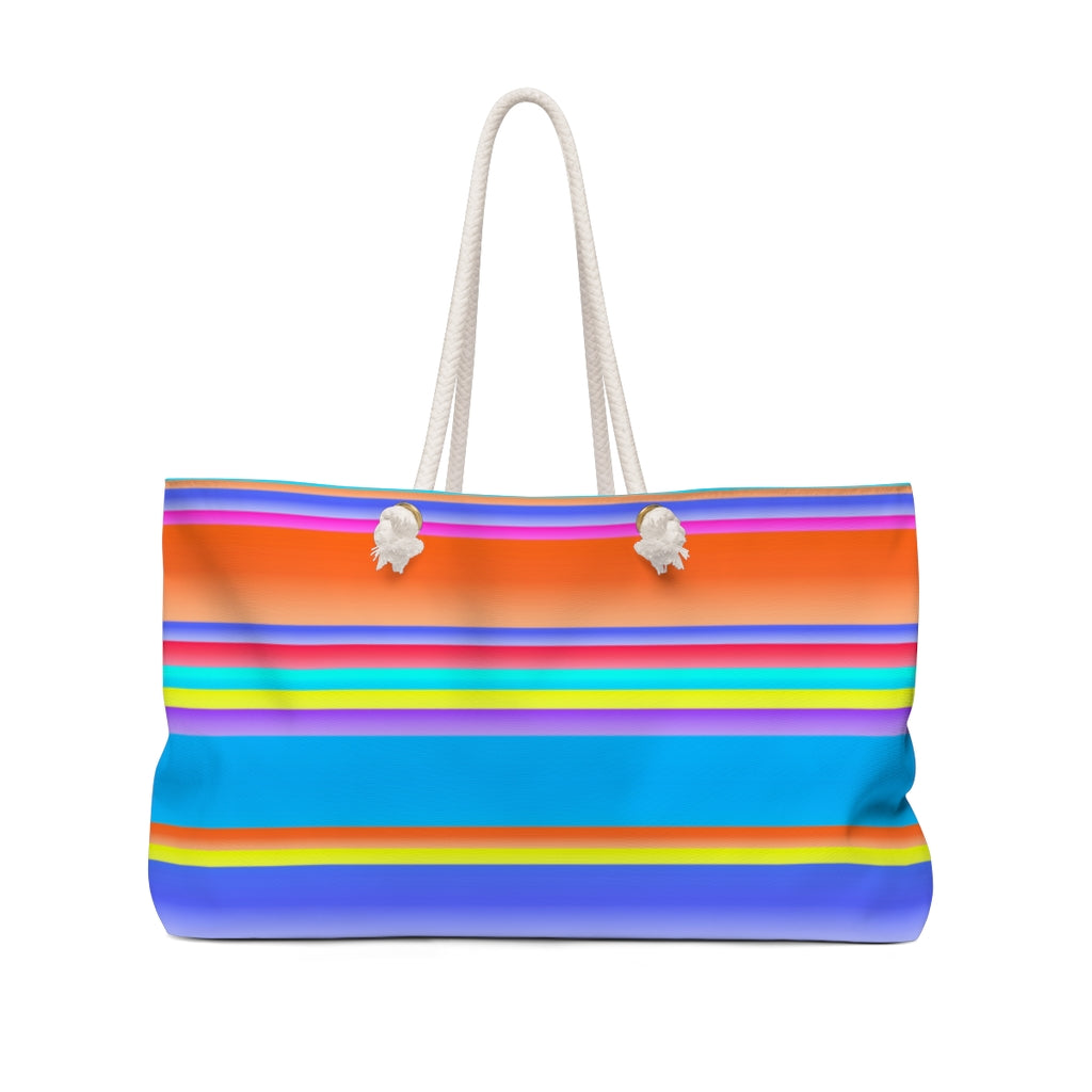 Neon Stripe Tote Bag