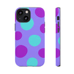 Load image into Gallery viewer, Purple Polkadot Phone Case
