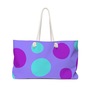 Purple Polkadot Tote Bag