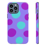 Load image into Gallery viewer, Purple Polkadot Phone Case
