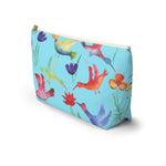 Load image into Gallery viewer, Watercolor Birds Accessory Pouch
