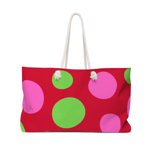 Red Polkadot Tote Bag