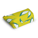 Load image into Gallery viewer, Chartreuse Leaves Accessory Pouch
