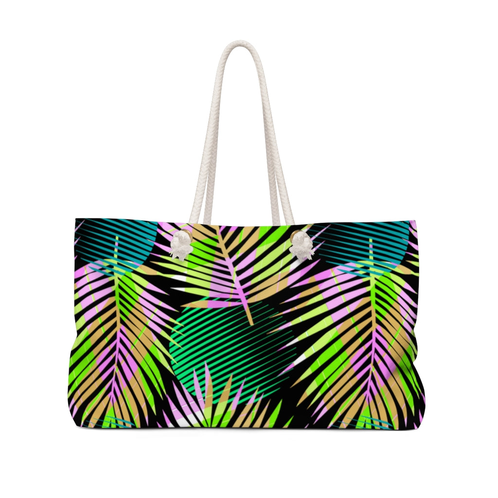 Neon Palms Tote Bag